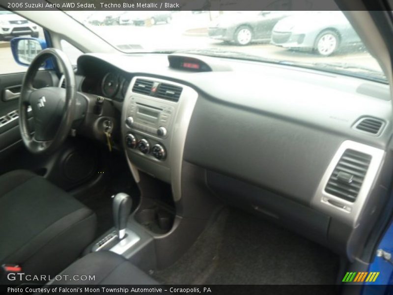 Techno Blue Metallic / Black 2006 Suzuki Aerio AWD Sedan