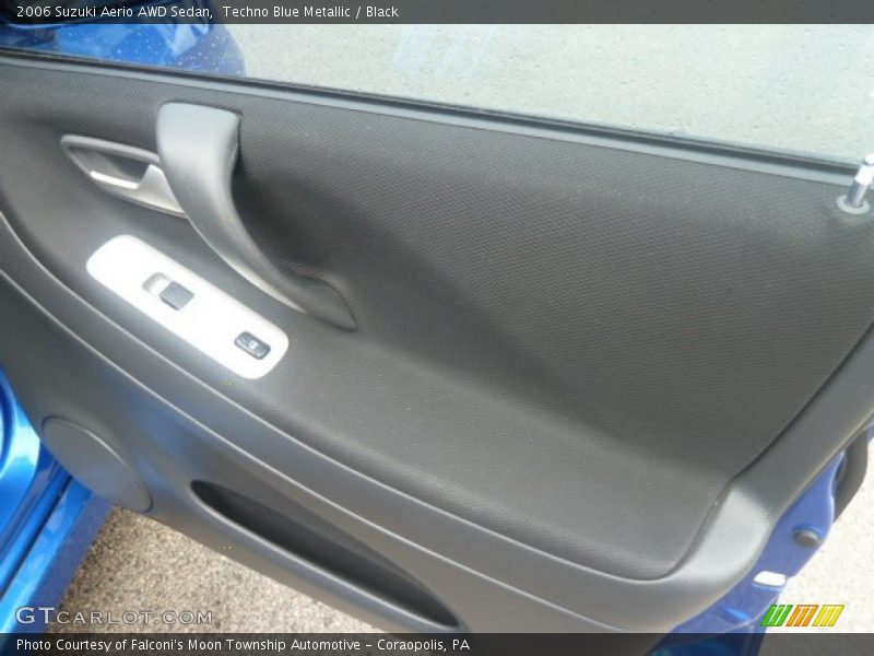 Techno Blue Metallic / Black 2006 Suzuki Aerio AWD Sedan