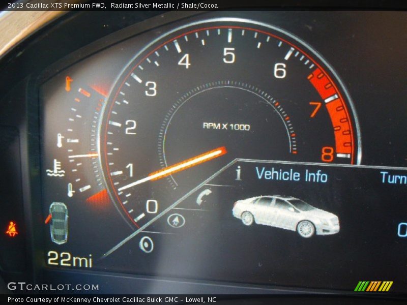 Radiant Silver Metallic / Shale/Cocoa 2013 Cadillac XTS Premium FWD