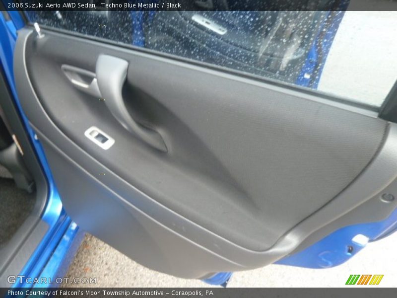 Techno Blue Metallic / Black 2006 Suzuki Aerio AWD Sedan