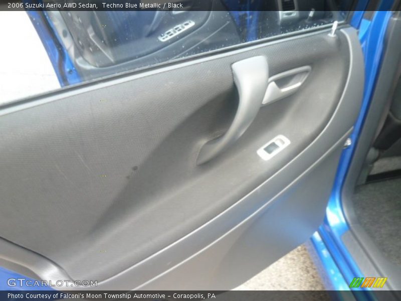 Techno Blue Metallic / Black 2006 Suzuki Aerio AWD Sedan