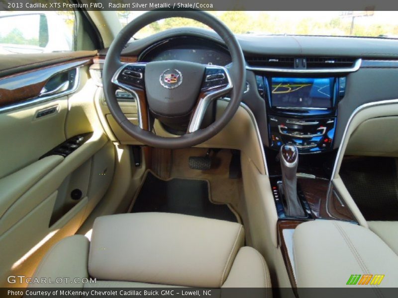 Radiant Silver Metallic / Shale/Cocoa 2013 Cadillac XTS Premium FWD
