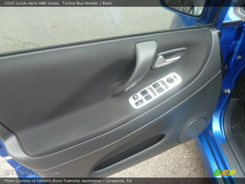 Techno Blue Metallic / Black 2006 Suzuki Aerio AWD Sedan