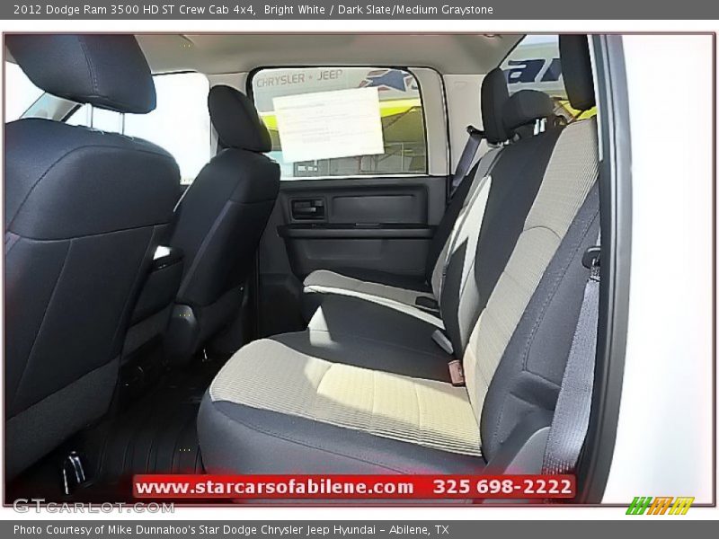 Bright White / Dark Slate/Medium Graystone 2012 Dodge Ram 3500 HD ST Crew Cab 4x4