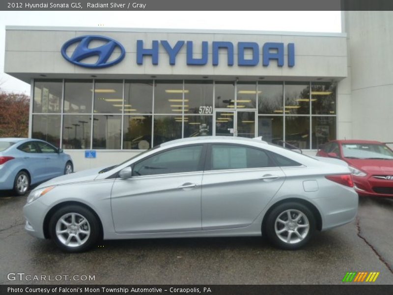 Radiant Silver / Gray 2012 Hyundai Sonata GLS