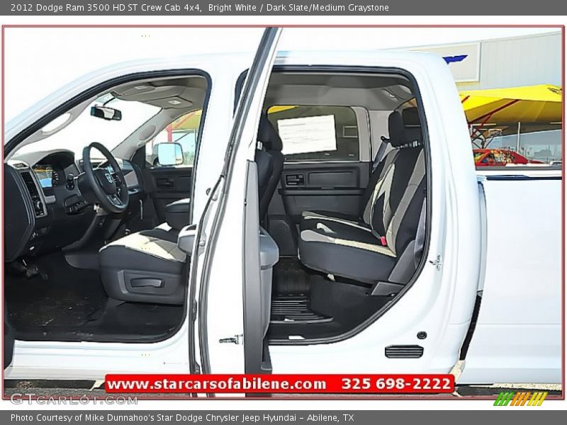 Bright White / Dark Slate/Medium Graystone 2012 Dodge Ram 3500 HD ST Crew Cab 4x4