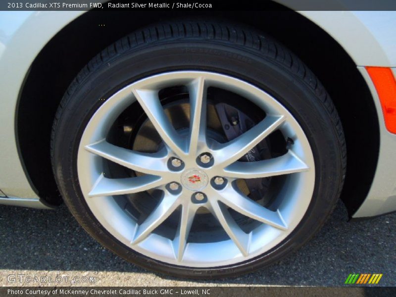 Radiant Silver Metallic / Shale/Cocoa 2013 Cadillac XTS Premium FWD