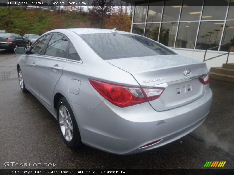 Radiant Silver / Gray 2012 Hyundai Sonata GLS