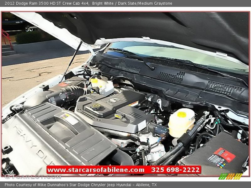 Bright White / Dark Slate/Medium Graystone 2012 Dodge Ram 3500 HD ST Crew Cab 4x4