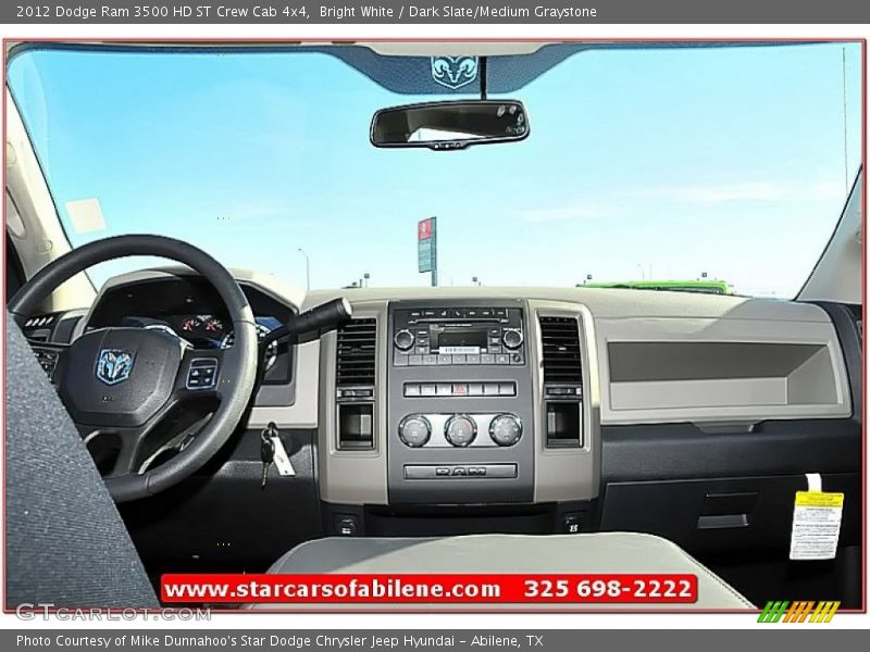 Bright White / Dark Slate/Medium Graystone 2012 Dodge Ram 3500 HD ST Crew Cab 4x4