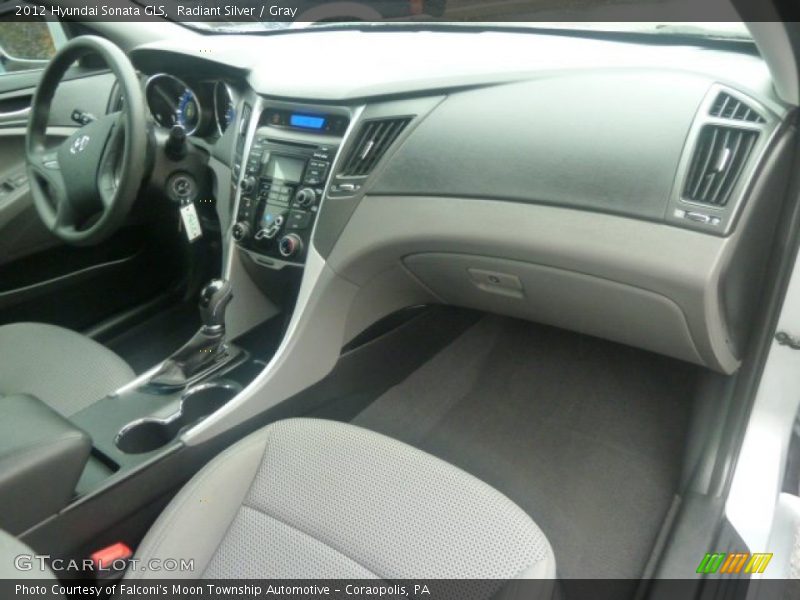 Radiant Silver / Gray 2012 Hyundai Sonata GLS