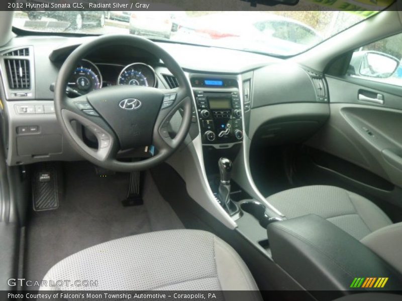 Radiant Silver / Gray 2012 Hyundai Sonata GLS