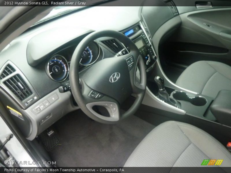 Radiant Silver / Gray 2012 Hyundai Sonata GLS