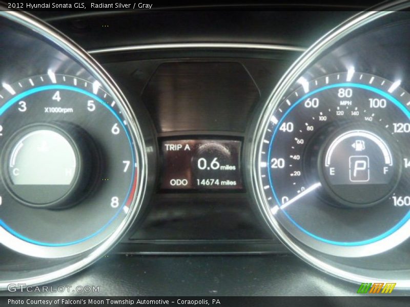 Radiant Silver / Gray 2012 Hyundai Sonata GLS