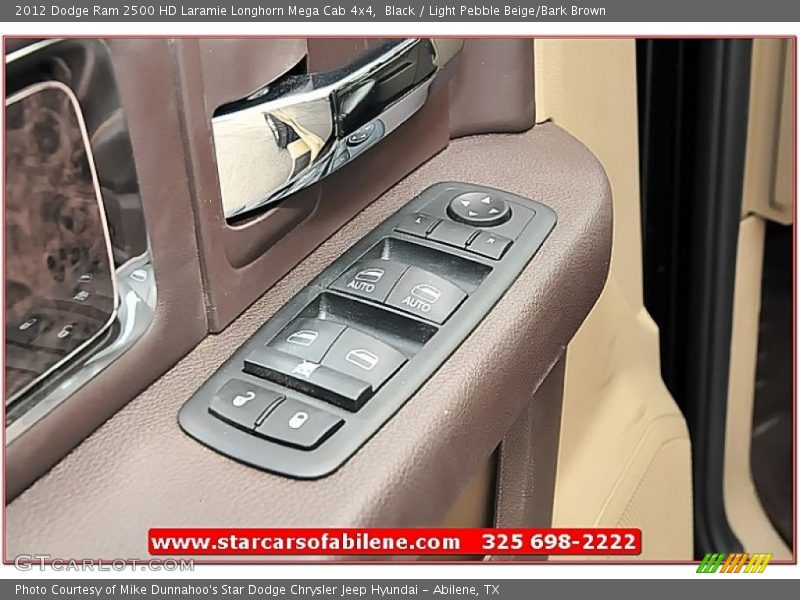Black / Light Pebble Beige/Bark Brown 2012 Dodge Ram 2500 HD Laramie Longhorn Mega Cab 4x4