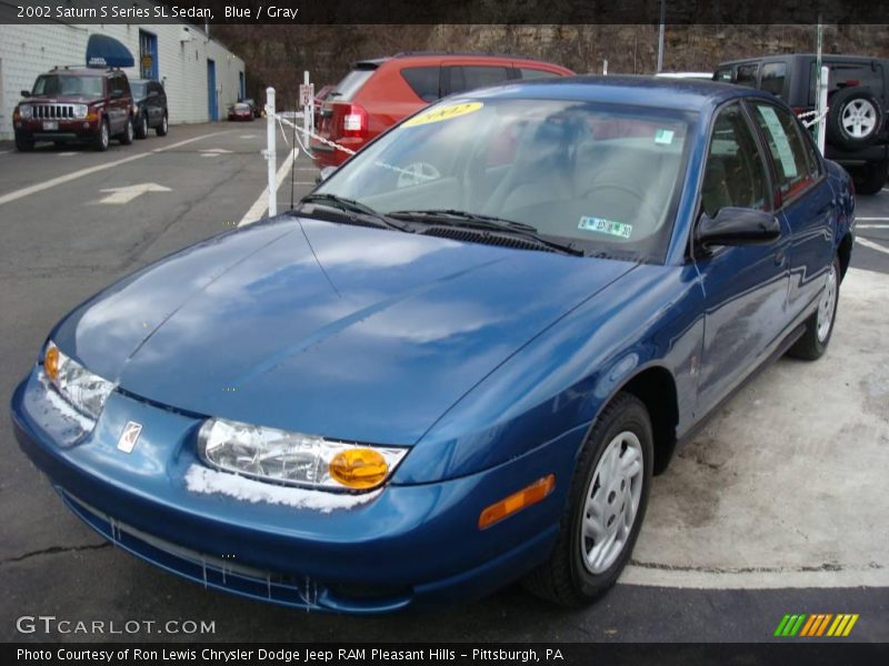 Blue / Gray 2002 Saturn S Series SL Sedan