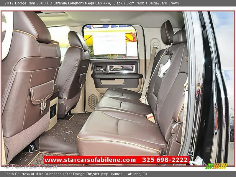 Black / Light Pebble Beige/Bark Brown 2012 Dodge Ram 2500 HD Laramie Longhorn Mega Cab 4x4