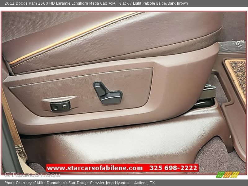 Black / Light Pebble Beige/Bark Brown 2012 Dodge Ram 2500 HD Laramie Longhorn Mega Cab 4x4