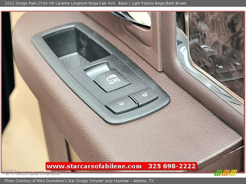 Black / Light Pebble Beige/Bark Brown 2012 Dodge Ram 2500 HD Laramie Longhorn Mega Cab 4x4