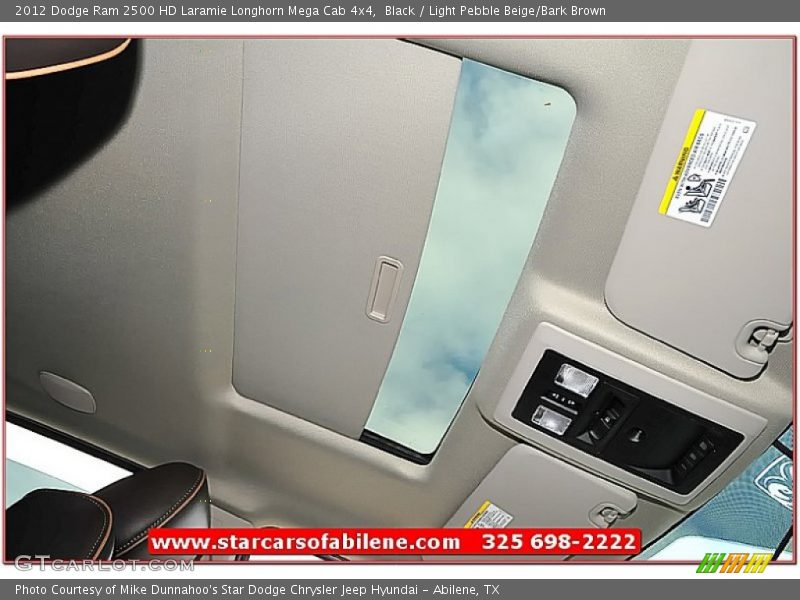 Black / Light Pebble Beige/Bark Brown 2012 Dodge Ram 2500 HD Laramie Longhorn Mega Cab 4x4