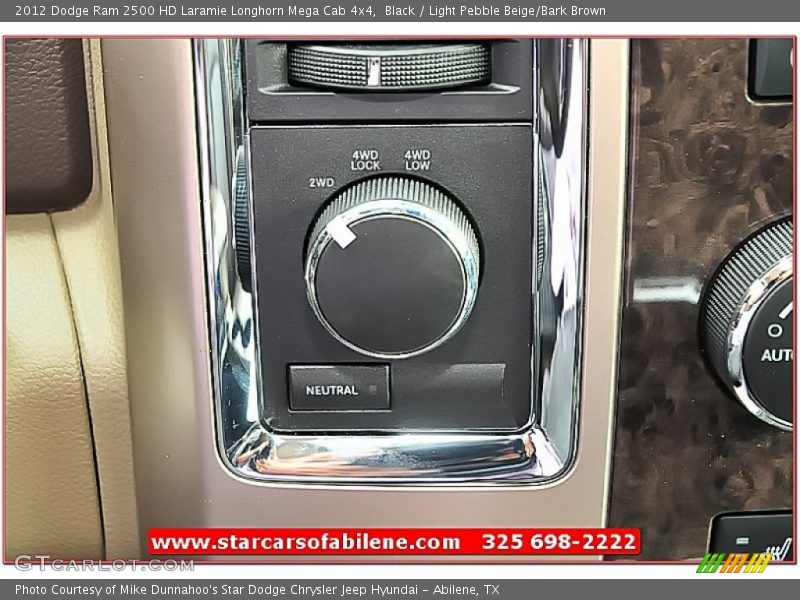 Black / Light Pebble Beige/Bark Brown 2012 Dodge Ram 2500 HD Laramie Longhorn Mega Cab 4x4