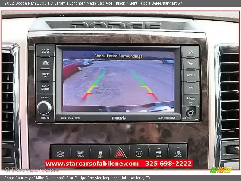 Black / Light Pebble Beige/Bark Brown 2012 Dodge Ram 2500 HD Laramie Longhorn Mega Cab 4x4