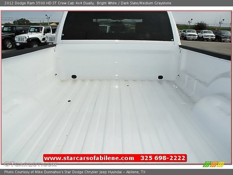 Bright White / Dark Slate/Medium Graystone 2012 Dodge Ram 3500 HD ST Crew Cab 4x4 Dually