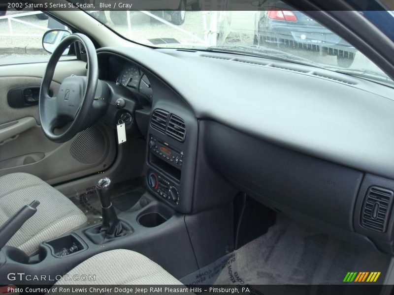 Blue / Gray 2002 Saturn S Series SL Sedan