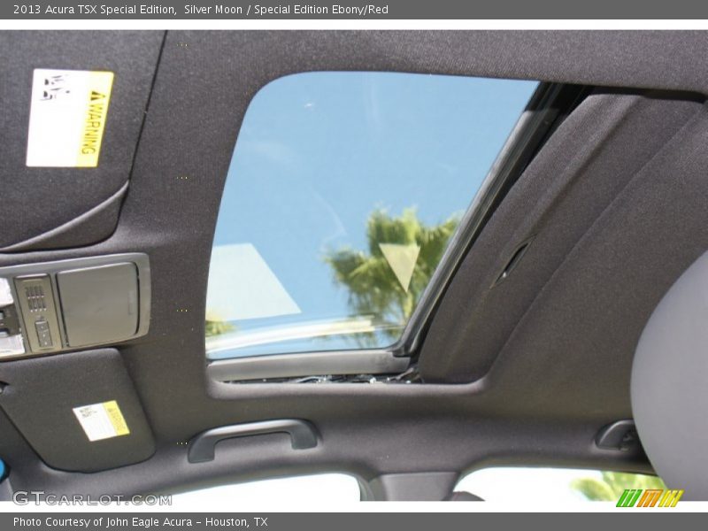Sunroof of 2013 TSX Special Edition