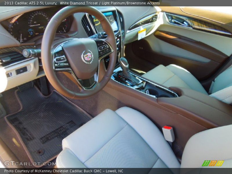 Light Platinum/Brownstone Accents Interior - 2013 ATS 2.5L Luxury 