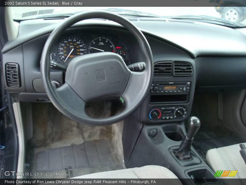 Blue / Gray 2002 Saturn S Series SL Sedan