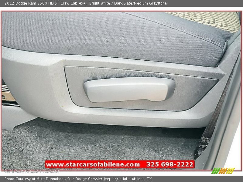 Bright White / Dark Slate/Medium Graystone 2012 Dodge Ram 3500 HD ST Crew Cab 4x4