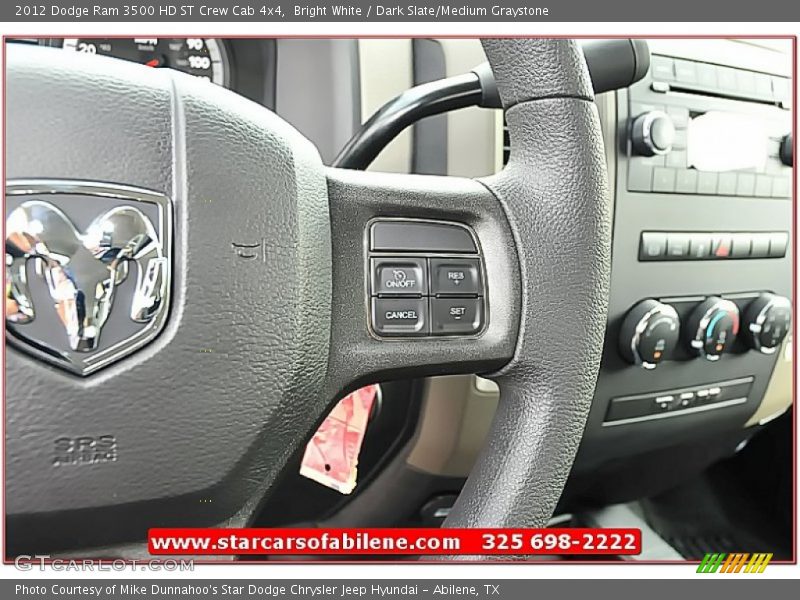Bright White / Dark Slate/Medium Graystone 2012 Dodge Ram 3500 HD ST Crew Cab 4x4