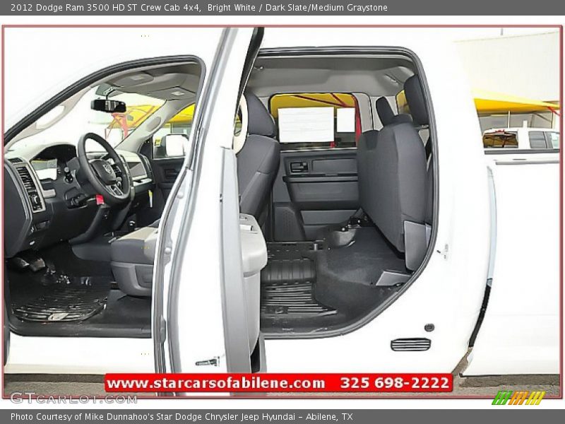 Bright White / Dark Slate/Medium Graystone 2012 Dodge Ram 3500 HD ST Crew Cab 4x4