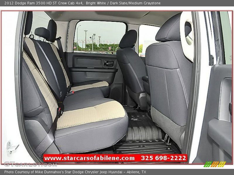 Bright White / Dark Slate/Medium Graystone 2012 Dodge Ram 3500 HD ST Crew Cab 4x4