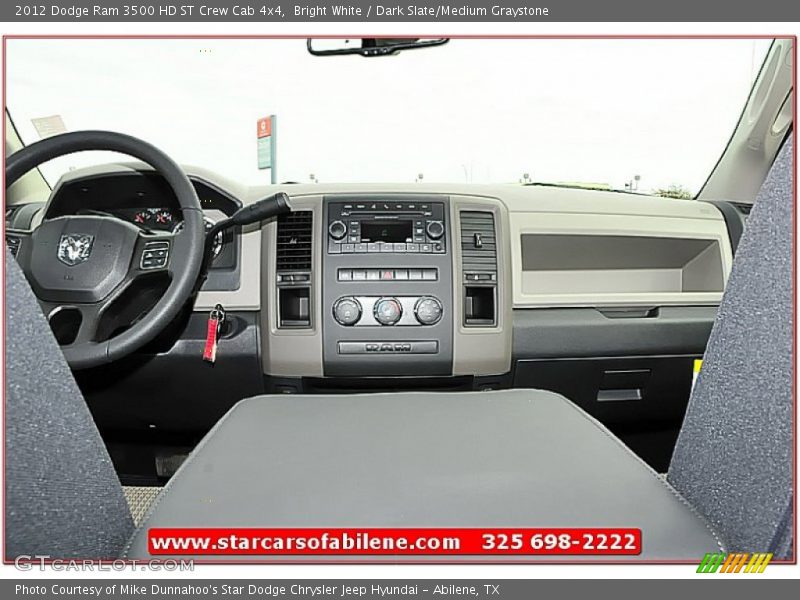 Bright White / Dark Slate/Medium Graystone 2012 Dodge Ram 3500 HD ST Crew Cab 4x4