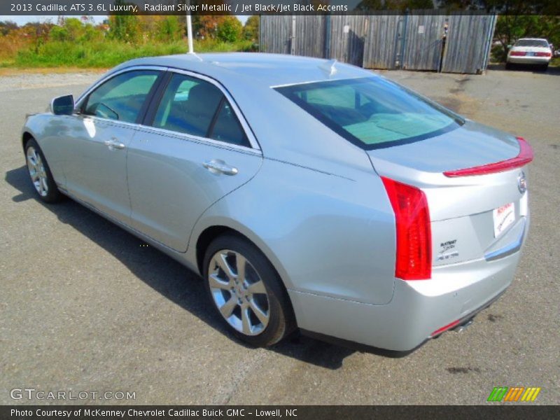 Radiant Silver Metallic / Jet Black/Jet Black Accents 2013 Cadillac ATS 3.6L Luxury