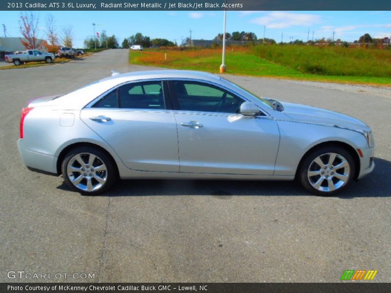 Radiant Silver Metallic / Jet Black/Jet Black Accents 2013 Cadillac ATS 3.6L Luxury