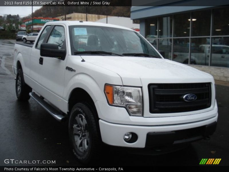 Oxford White / Steel Gray 2013 Ford F150 STX SuperCab 4x4