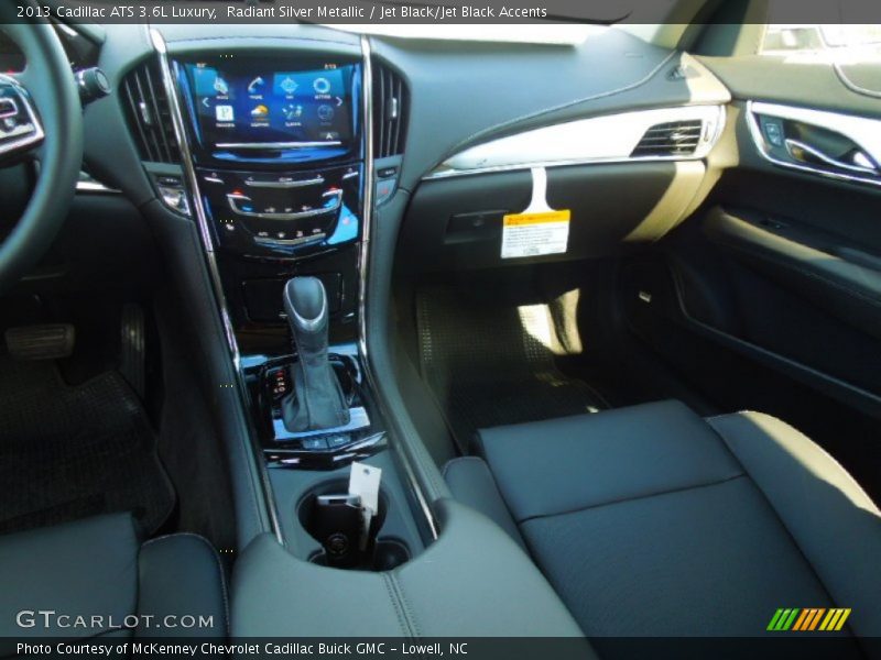 Radiant Silver Metallic / Jet Black/Jet Black Accents 2013 Cadillac ATS 3.6L Luxury