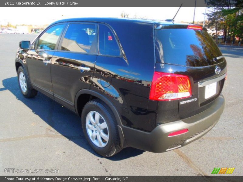 Ebony Black / Gray 2011 Kia Sorento LX