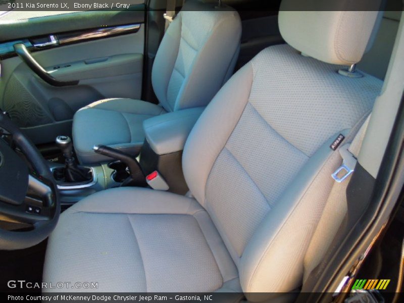 Ebony Black / Gray 2011 Kia Sorento LX