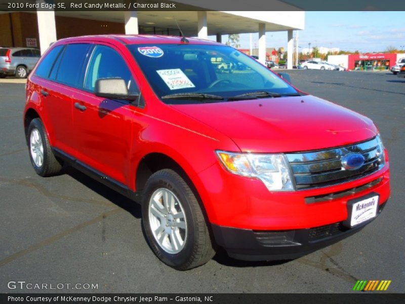 Red Candy Metallic / Charcoal Black 2010 Ford Edge SE