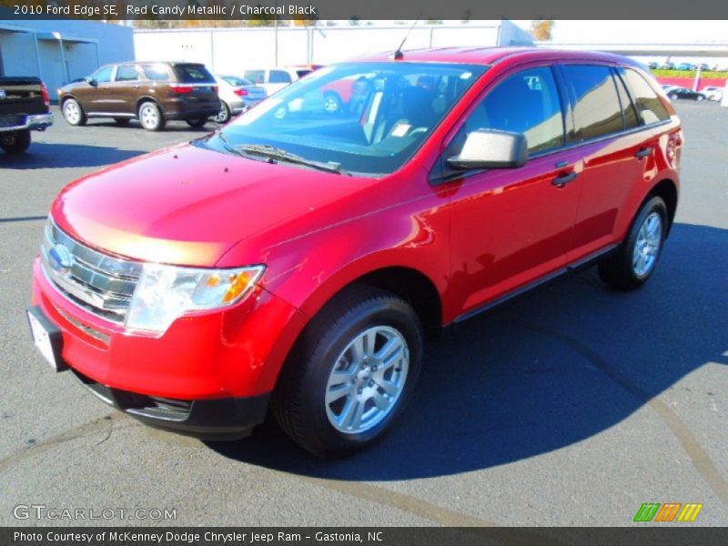 Red Candy Metallic / Charcoal Black 2010 Ford Edge SE