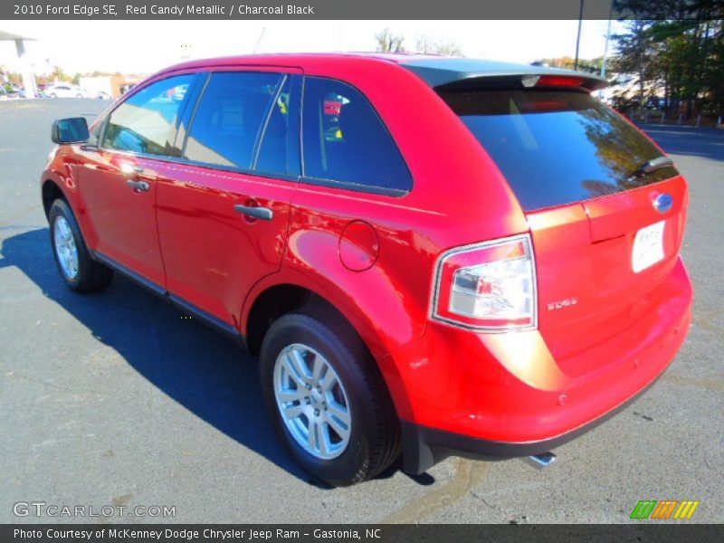 Red Candy Metallic / Charcoal Black 2010 Ford Edge SE