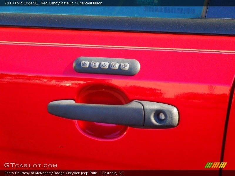 Red Candy Metallic / Charcoal Black 2010 Ford Edge SE