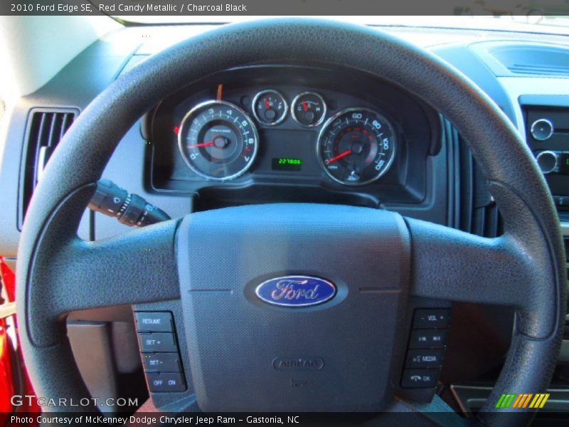 Red Candy Metallic / Charcoal Black 2010 Ford Edge SE