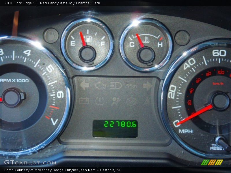 Red Candy Metallic / Charcoal Black 2010 Ford Edge SE