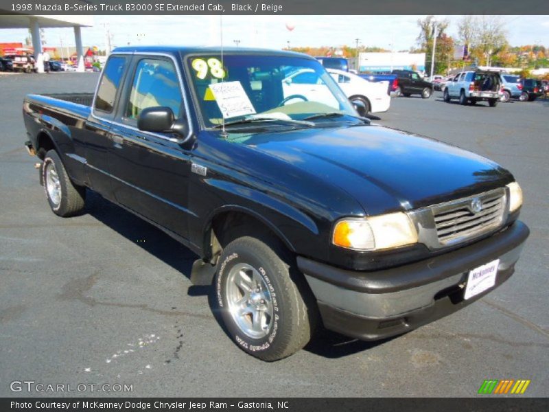 Black / Beige 1998 Mazda B-Series Truck B3000 SE Extended Cab