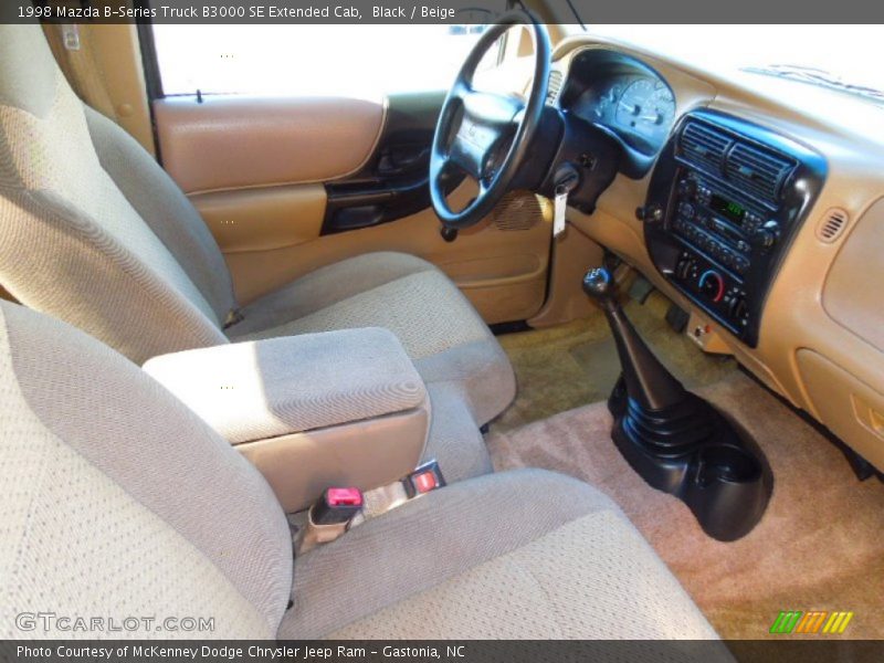 Black / Beige 1998 Mazda B-Series Truck B3000 SE Extended Cab